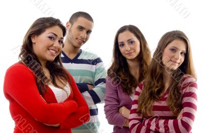 a group of smiling people