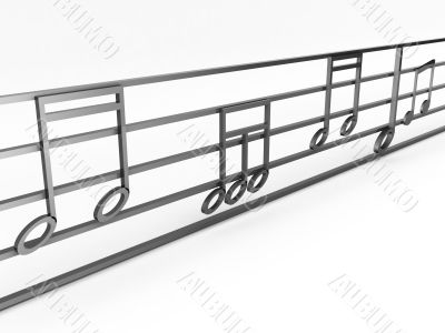 musical notes graph