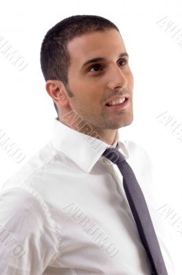 young businessman posing