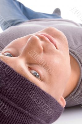 young male model facing camera