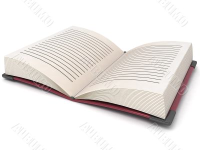 three dimensional open book