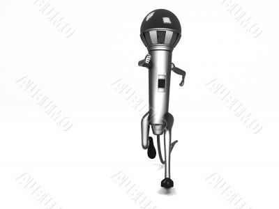 running microphone