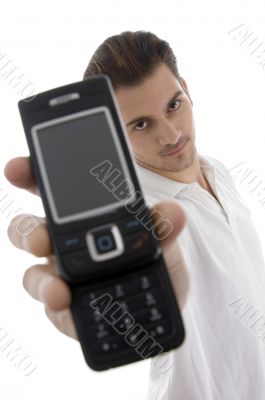 young man with cellphone