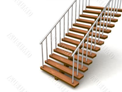 rendered staircase