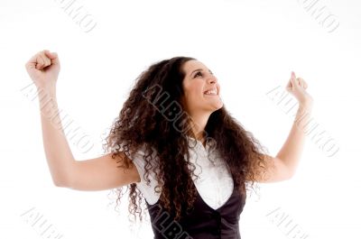 portrait of dancing female