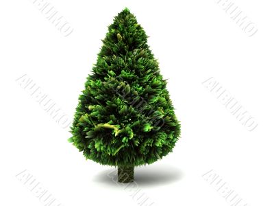 three dimensional christmas tree