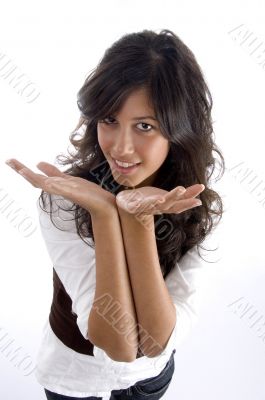 beauty shot of beautiful model