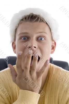 male in wondering pose