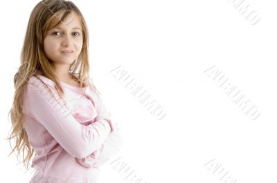 little girl with folded hands