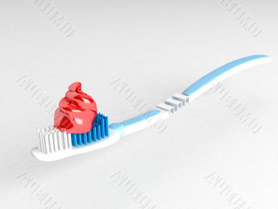 toothbrush and paste