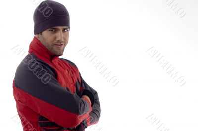 cool guy in winter clothes