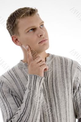thinking young man