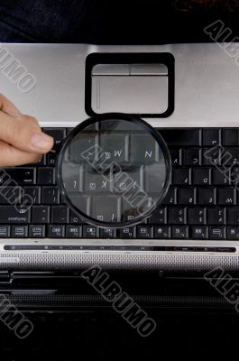 close up view of keyboard