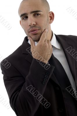 smart pose of young corporate man