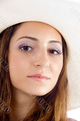 pretty model looking at camera