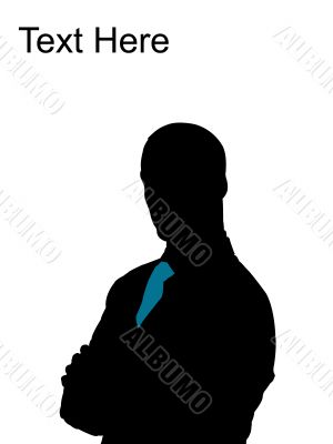 handsome businessman posing