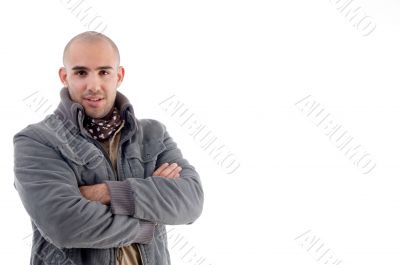 smart young man showing happy gesture