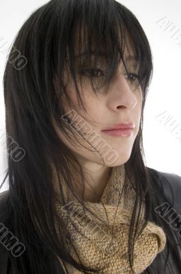 close up of beautiful woman