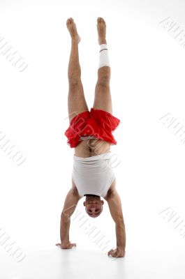 muscular man  doing exercise