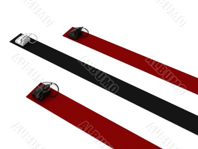 telephones with stripes