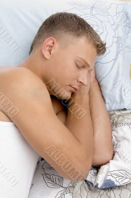 sleeping young guy