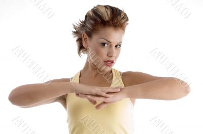 posing sexy model