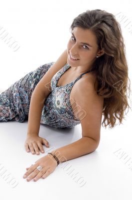 posing young woman