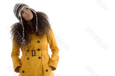 woman in woolen cap