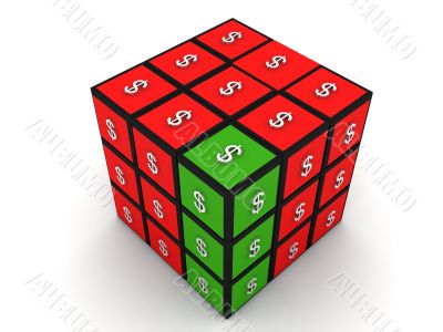 three dimensional puzzle dollar