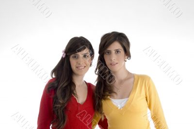 portrait of smiling sisters