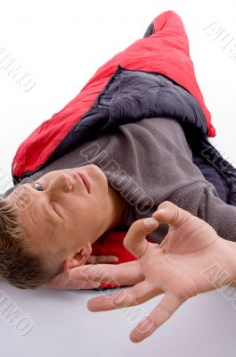 man showing okay hand gesture