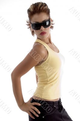 sexy woman wearing sunglasses