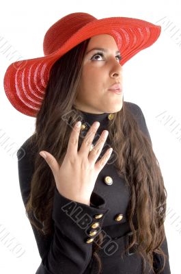 female posing in style