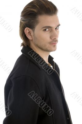 portrait of man looking at camera