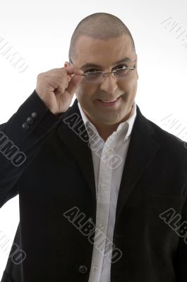 happy executive looking at camera
