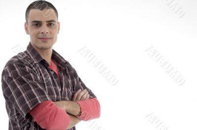 young man with crossed arms