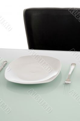 plates on dinning table