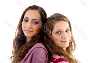 close up view of teens friends smiling
