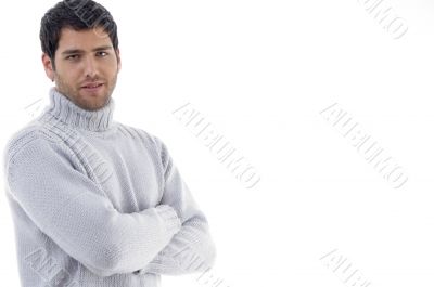 handsome guy with crossed arms