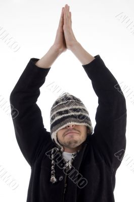 cool guy wearing winter clothes