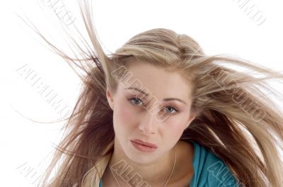 close up of beautiful woman