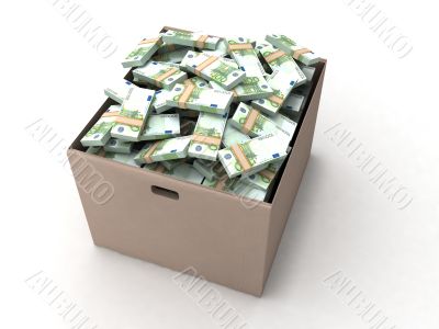 three dimensional euro bundles on cardboard