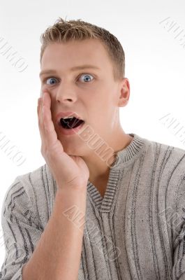 surprised young man