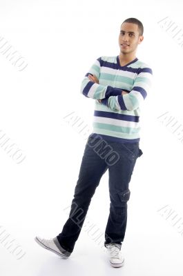 young boy showing thumbs up