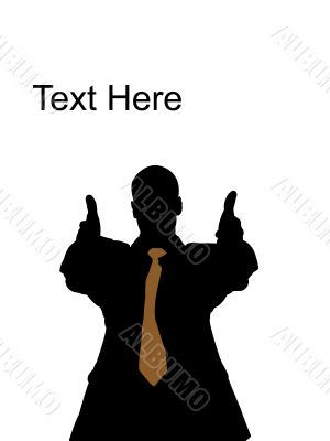 cool successful businessman posing