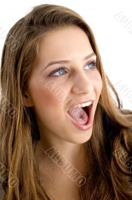 portrait of beautiful female face