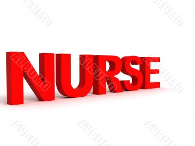 side view of nurse word