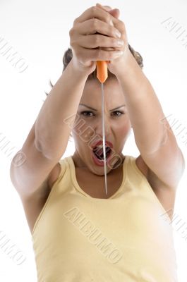 woman going to commit suicide
