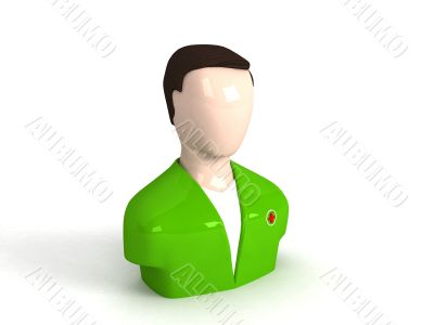 three dimensional doctor character