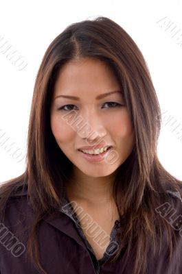 portrait of smiling young woman